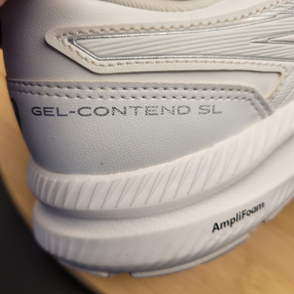 Asics Gel-Contend SL White Walking Shoes Womens 10 Sneakers 1132A057 - Picture 8 of 8